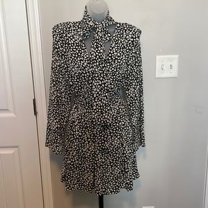 Woven Dress, with waist belt